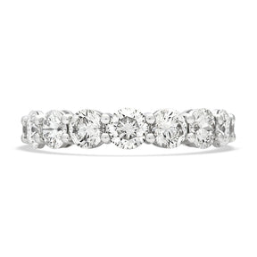 Round Brilliant Cut Platinum Diamond Eternity Dress Ring