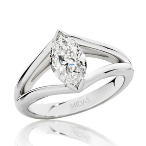 LG Marquise Cut Diamond Solitaire