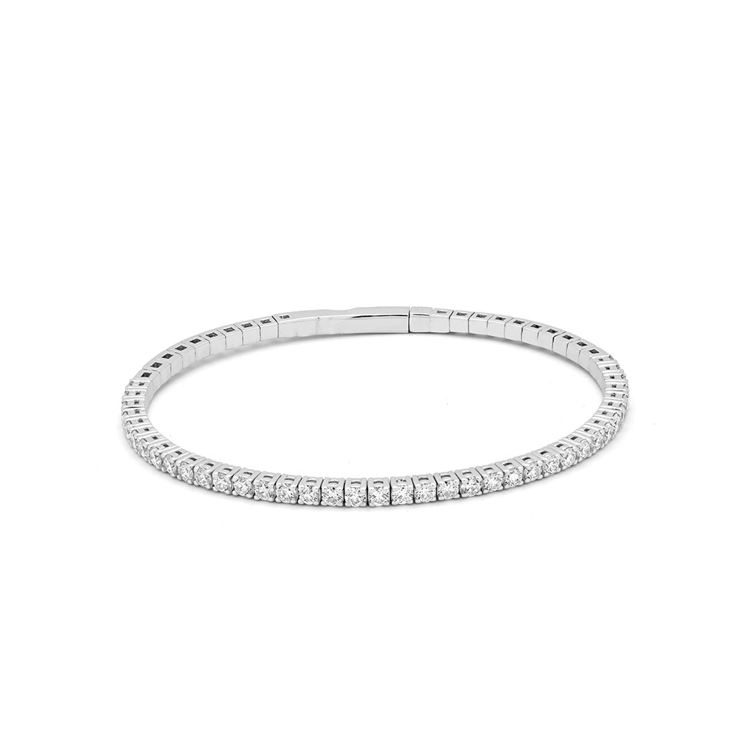 Flexible Diamond Tennis Bangle
