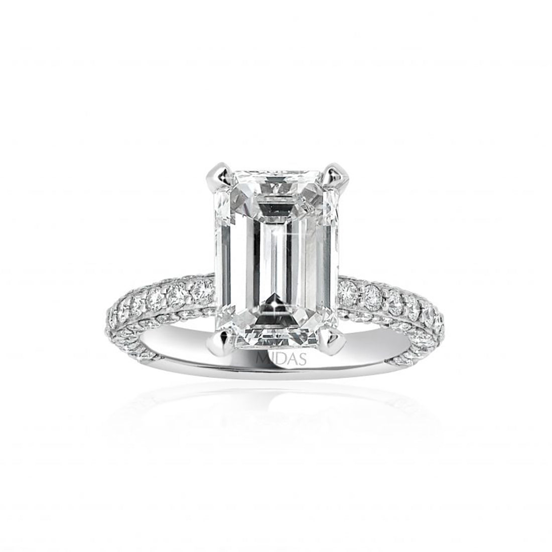 LG Classic Emerald Cut Diamond Engagement Ring