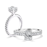 LG Radiant French Shoulder Solitaire Engagement Ring