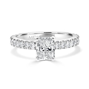 LG Radiant French Shoulder Solitaire Engagement Ring