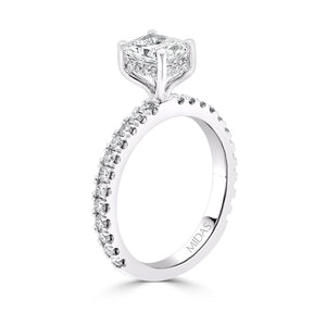 LG Radiant French Shoulder Solitaire Engagement Ring