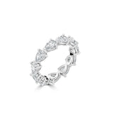 Pear Cut Diamond Wedding Band