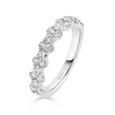 Alternating Round and Oval Diamond Symphony Ring