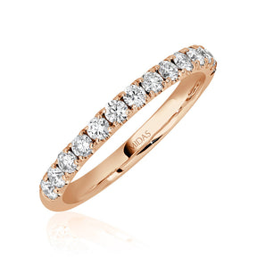 Round Brilliant Cut Diamond Pavé Wedding Band