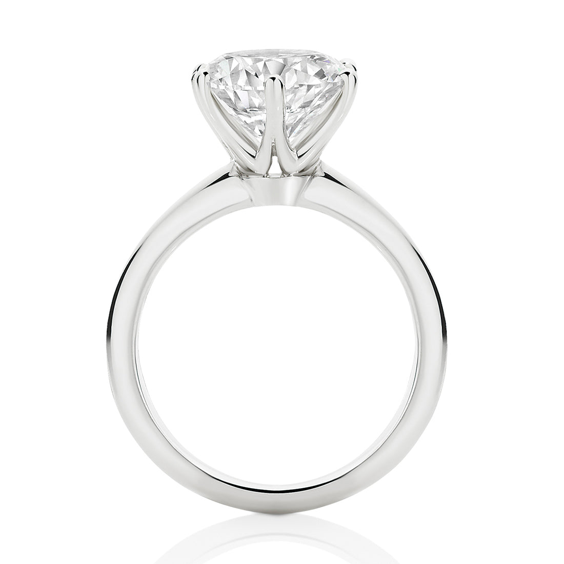 Classic Round Solitaire Engagement Ring