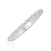 Round Cut Diamond Wedding Band