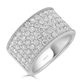 Round Brilliant Cut Diamond Pavé Eternity Ring