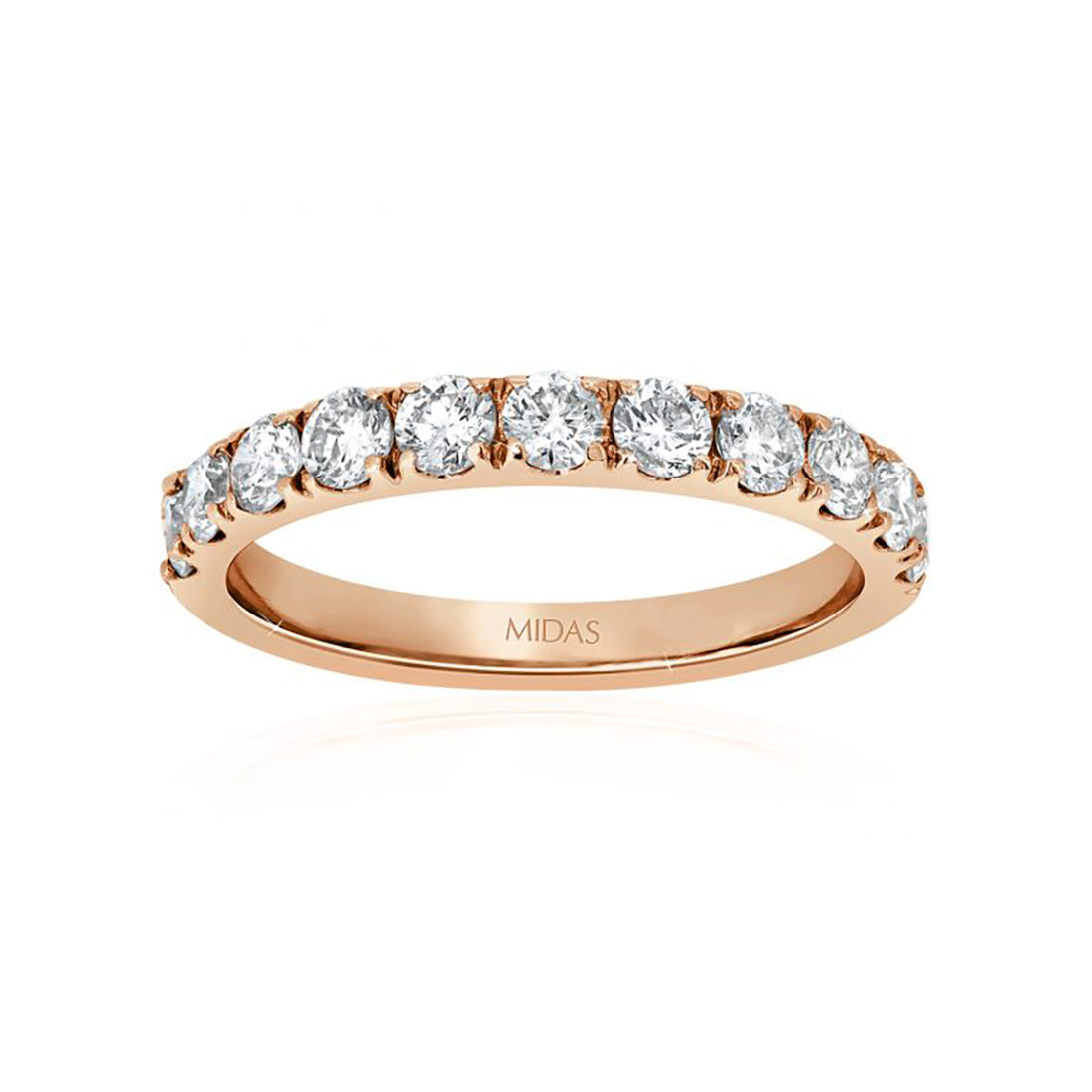 Diamond Wedding Band in a Single Row Setting