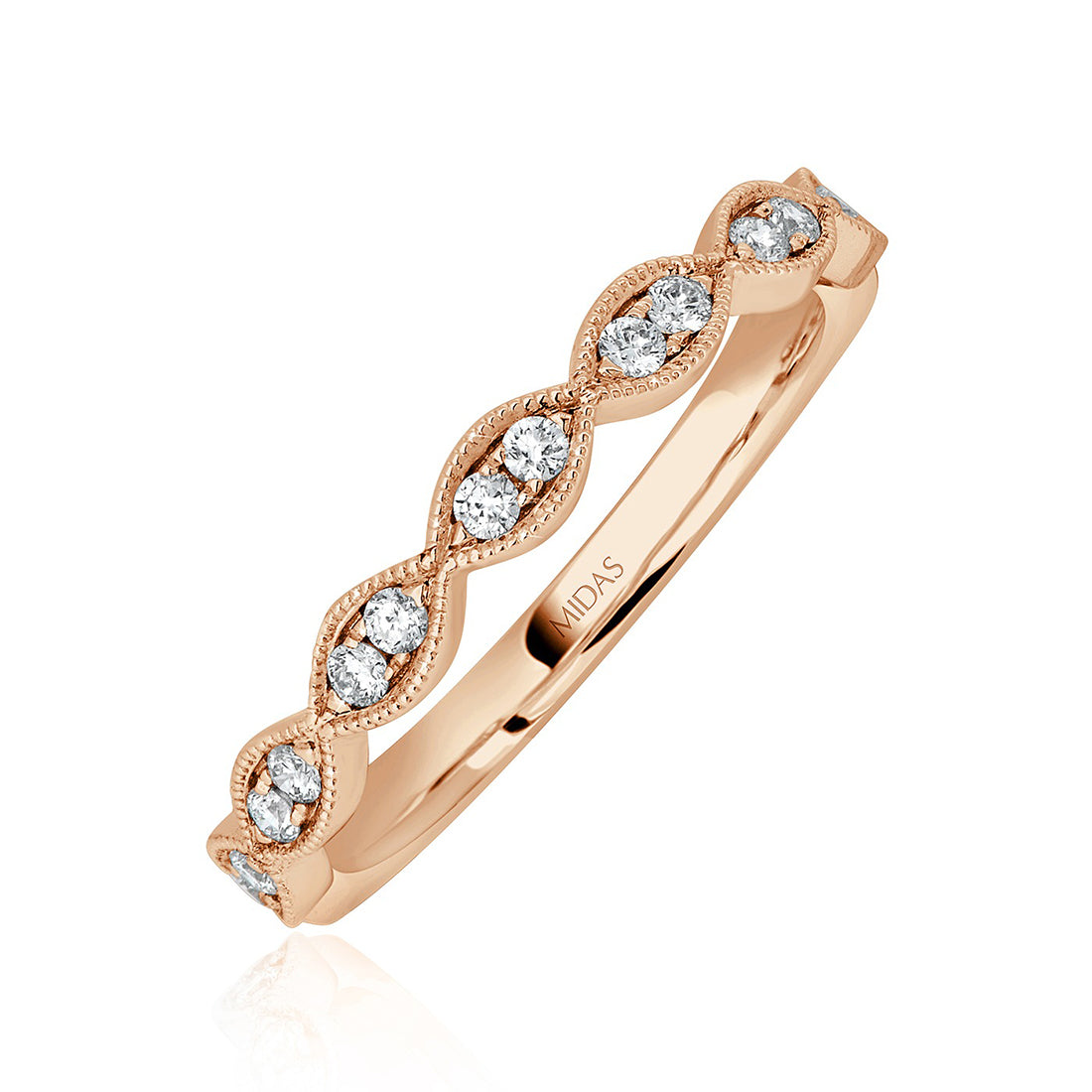 Milgrain Marquise Diamond Band