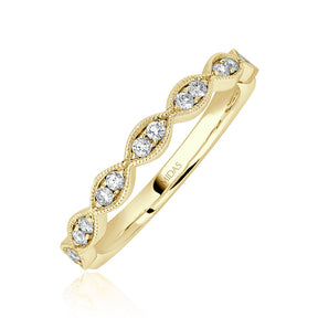 Milgrain Marquise Diamond Band