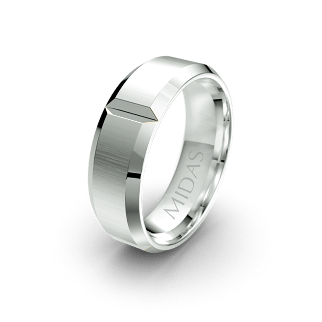 Panneled Ring with Duo Indents