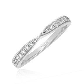 Pinched Diamond Grain Band