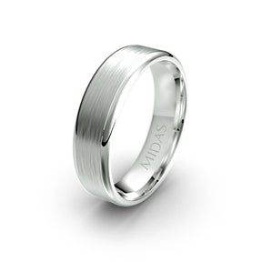 Classic Domed Satin Finish Wedding Band