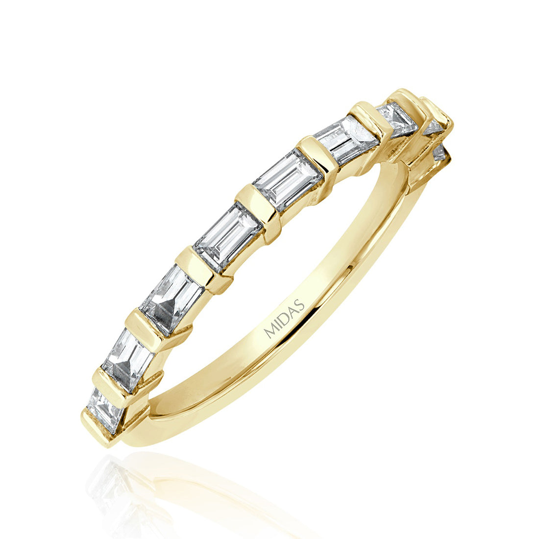 Baguette Cut Eternity Wedding Band