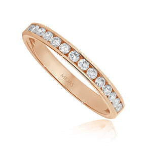 Round Brilliant Eternity Diamond Wedding Band