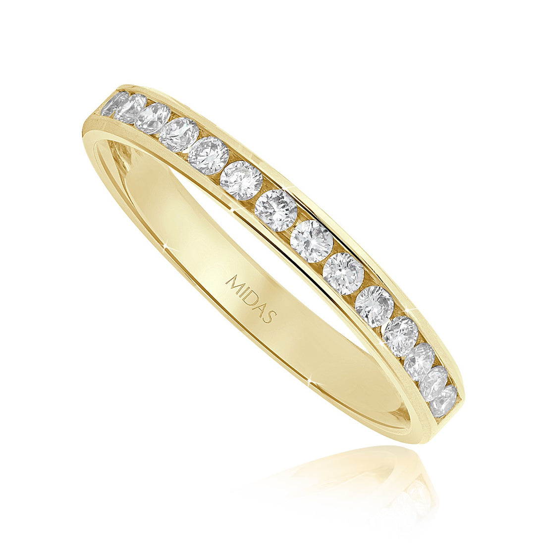 Gold Diamond Wedding Band