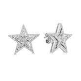 Star Shaped Diamond Studs