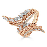 Marquise Cut Diamond Twisted Ring