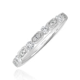 White Gold Brilliant Cut Diamond Band