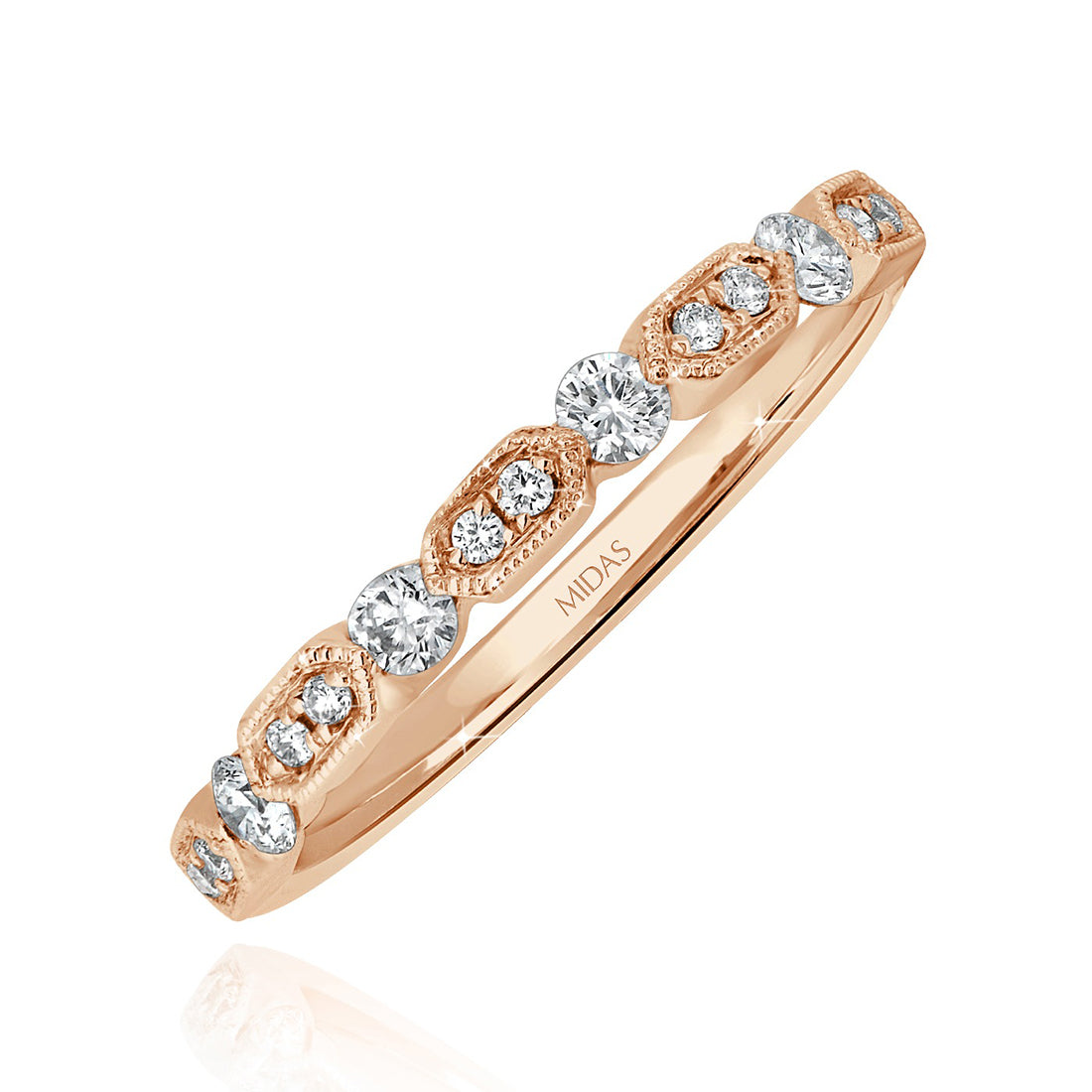 White Gold Brilliant Cut Diamond Band