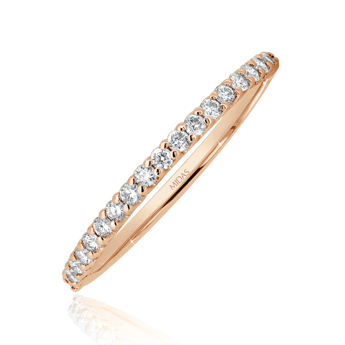 Radiant Diamond Wedding Band