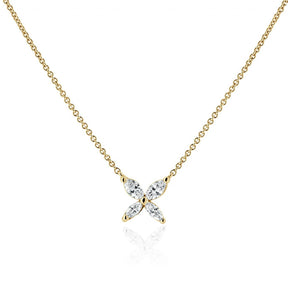 Stunning Marquise Diamond Necklace