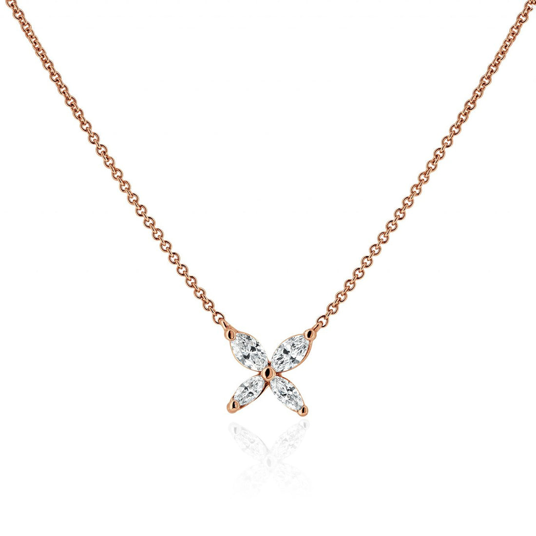 Stunning Marquise Diamond Necklace