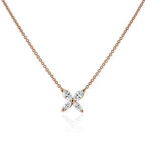 Stunning Marquise Diamond Necklace