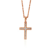 Timeless Diamond Cross with a Sparkling Centre Diamond