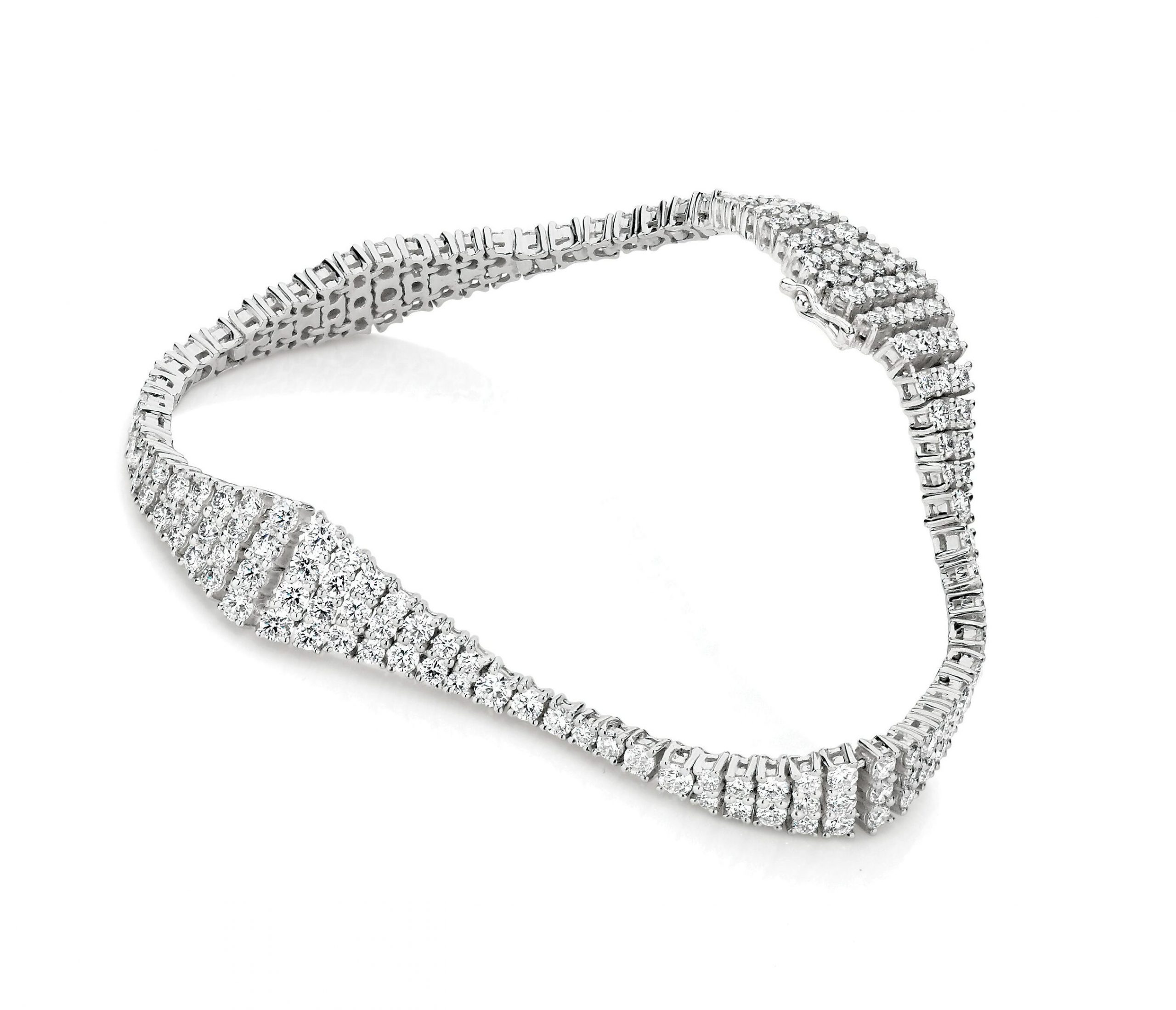 Diamond Wave Bracelet - Midas Jewellery