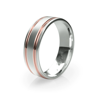 Wide Band with Surrounding Polished Indents (QF1344)