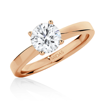 Classic Brilliant Solitaire Engagement Ring - Midas Jewellery