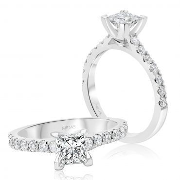 Perfect Princess Cut Engagement Rings | Midas Jewellery